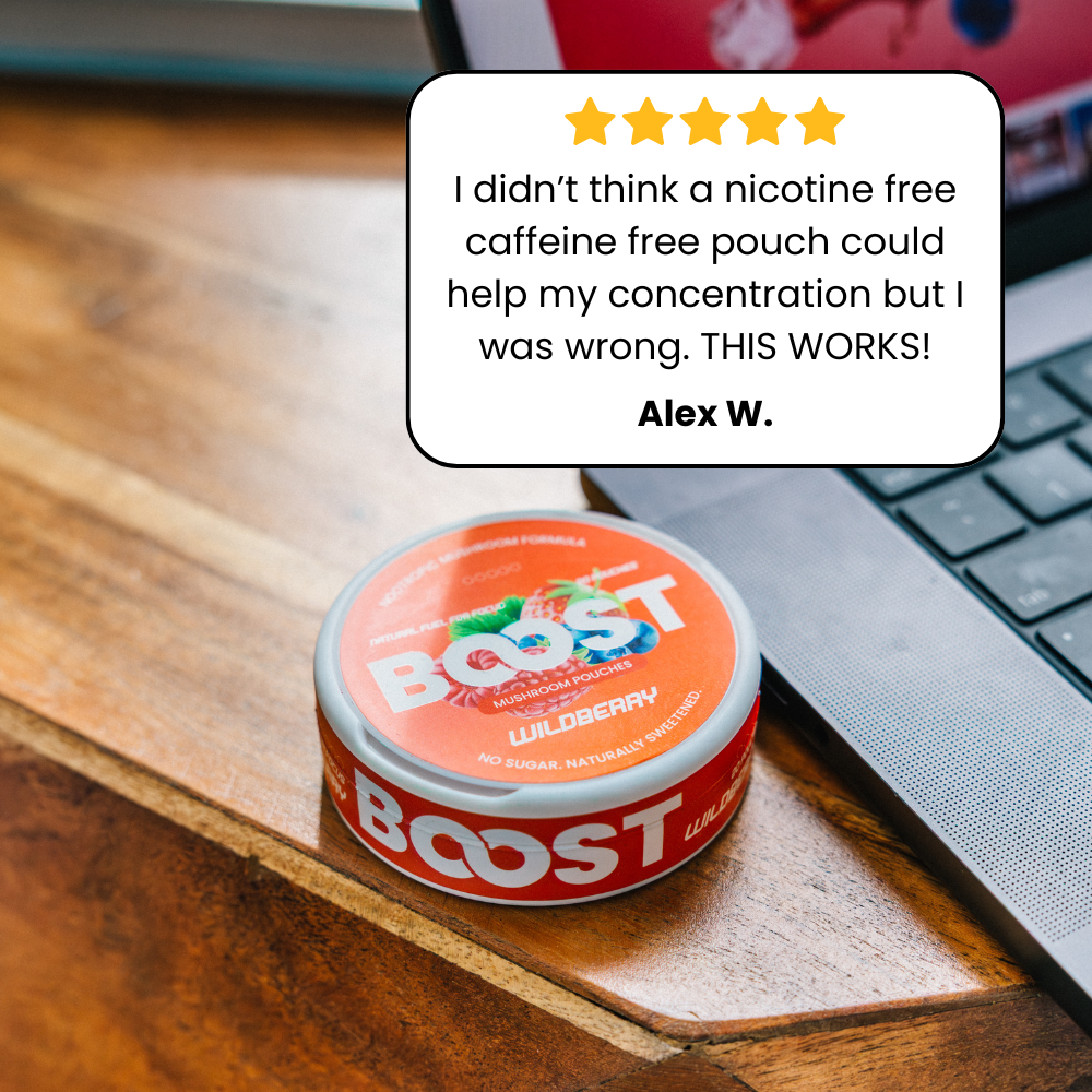 Boost Nootropic Pouches - Get Energized. Stay Focused.