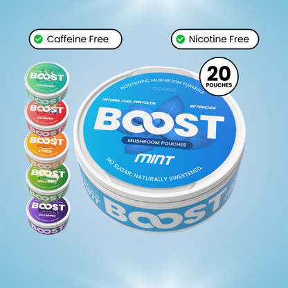 Boost Nootropic Pouches - Get Energized. Stay Focused.